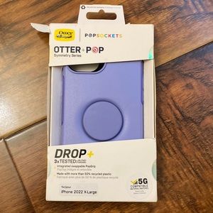 OtterBox Otter + Pop Symmetry Series Phone Case with PopGrip - Lavender Purple